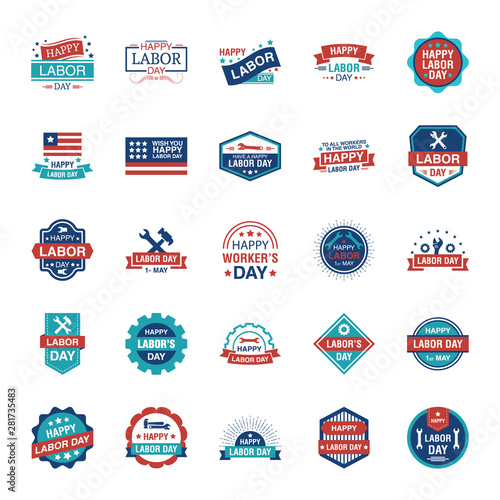 Labor Day Labels Pack 