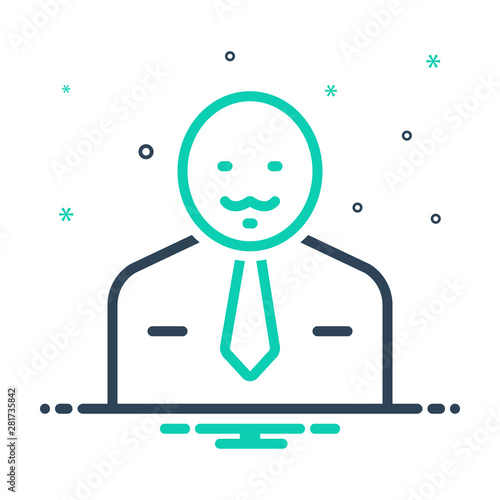 mix icon for man bloke 