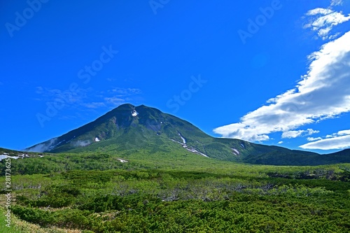 知床峠から見た羅臼岳の情景＠北海道
