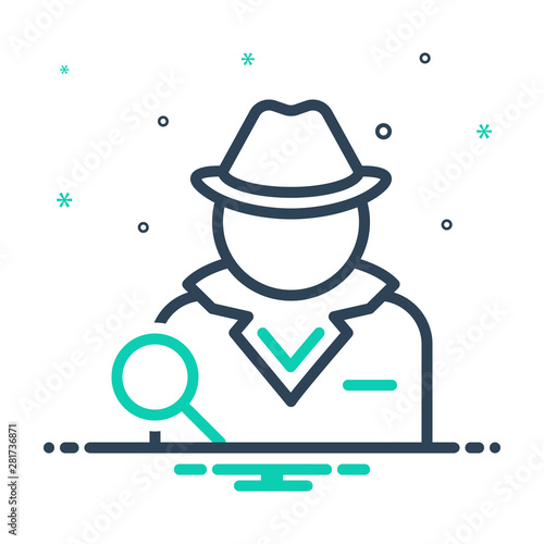 mix icon for detective 