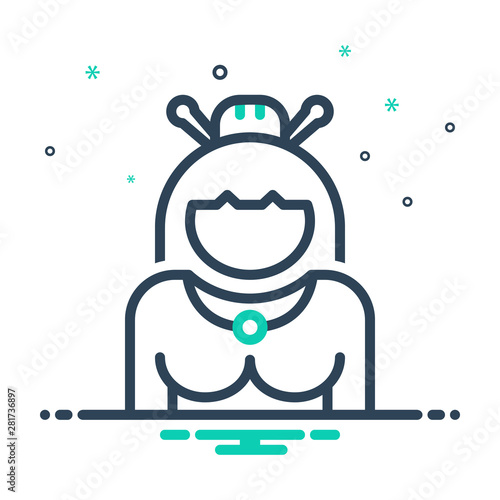 mix icon for geisha 