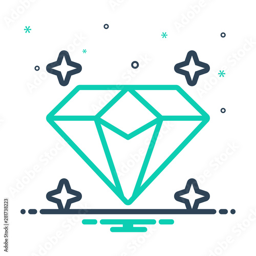  mix icon for diamond