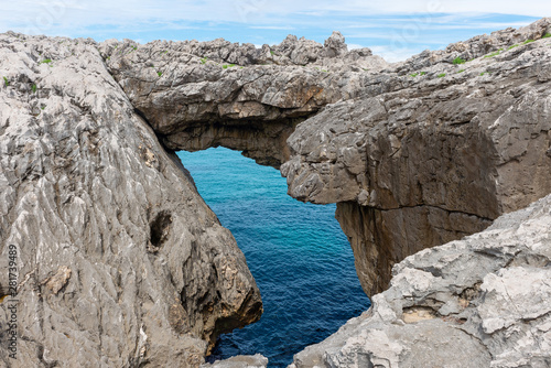 Arch of Salto del Caballo, Buelna, Asturias, Spain photo