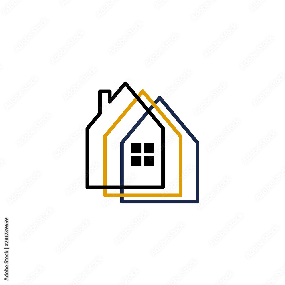 Home House Building Real Estate Property Design Template Vector Home House Building Real Estate Property Design Template Vector