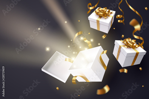 Opened gift box