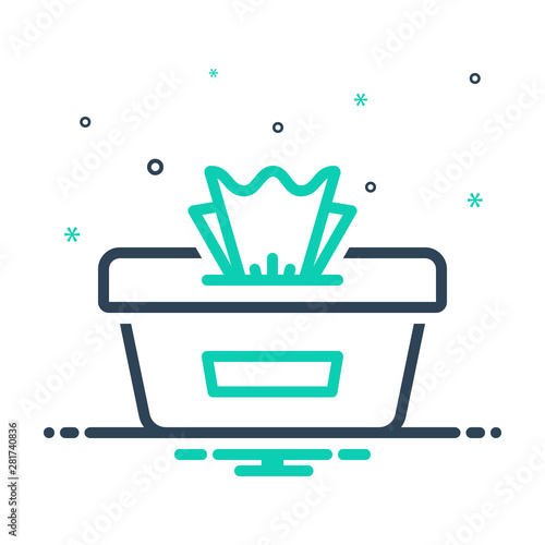 mix icon for wet wipes 