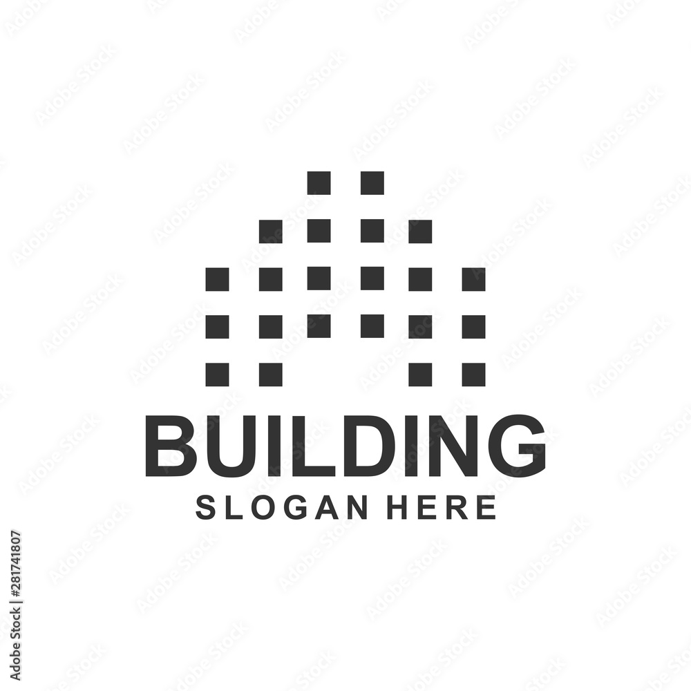 Building Real Estate Logo Design Template Vector Building Real Estate Logo Design Template Vector