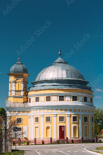 Chachersk, Belarus. Transfiguration Church. Orthodox Church At Summer Day In Chechersk photo