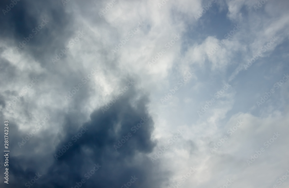 Stormy sky, soft focus