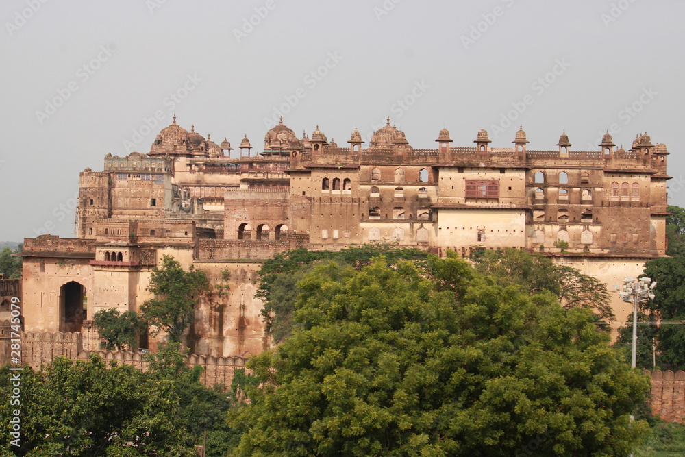 view point of outside from Orchha fort