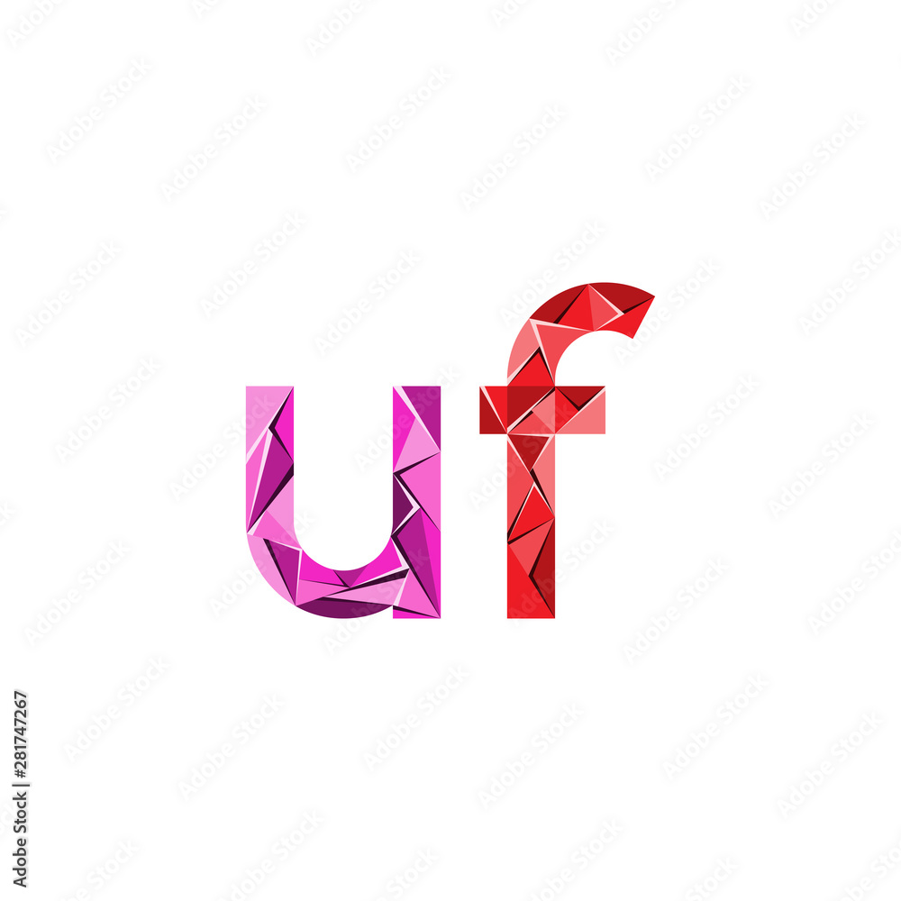 colorful triangle abstract letter initials colorful triangle abstract letter initials