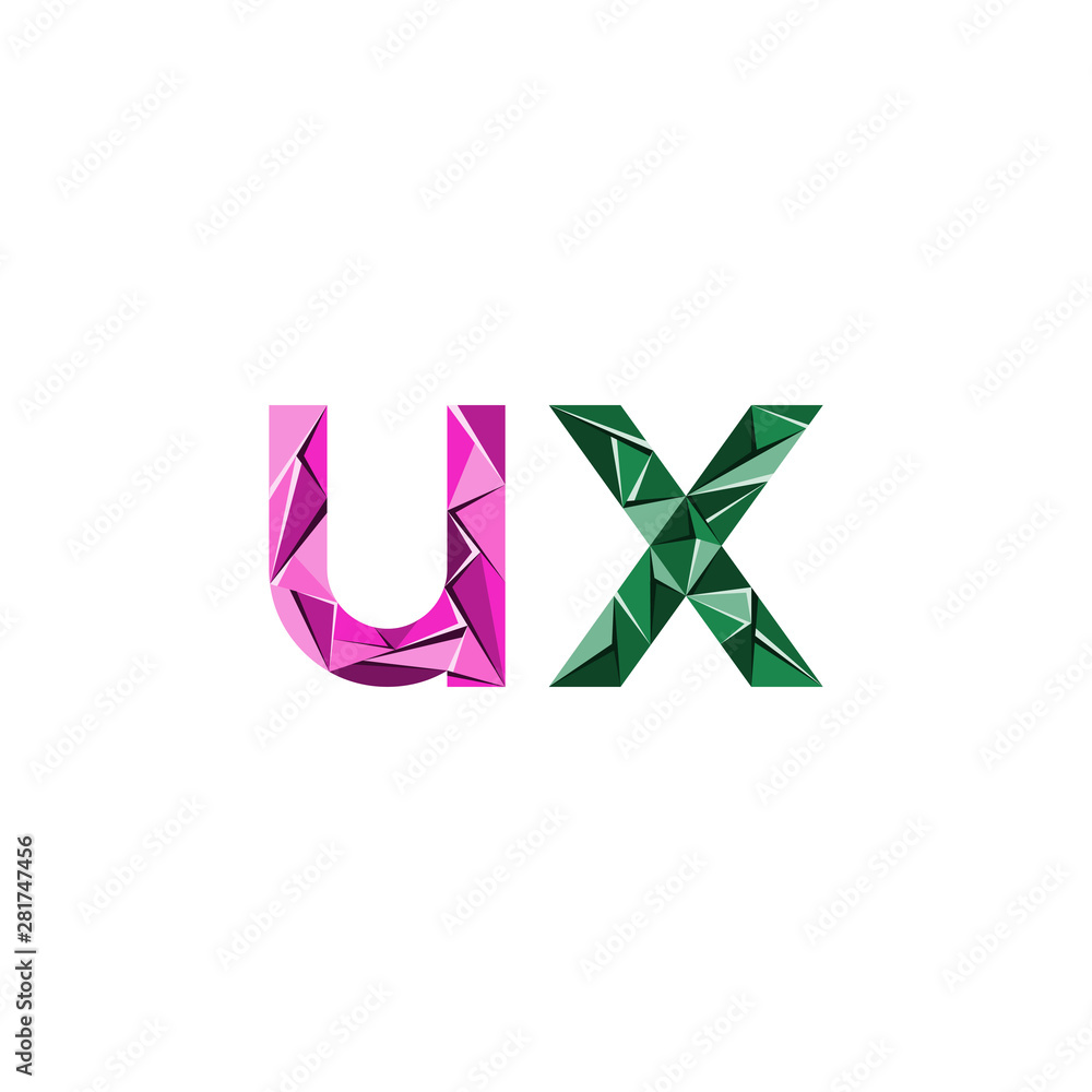 colorful triangle abstract letter initials colorful triangle abstract letter initials