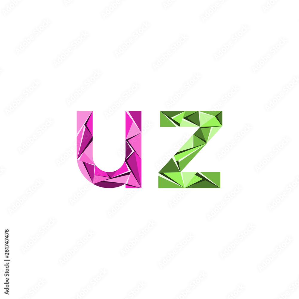 colorful triangle abstract letter initials colorful triangle abstract letter initials