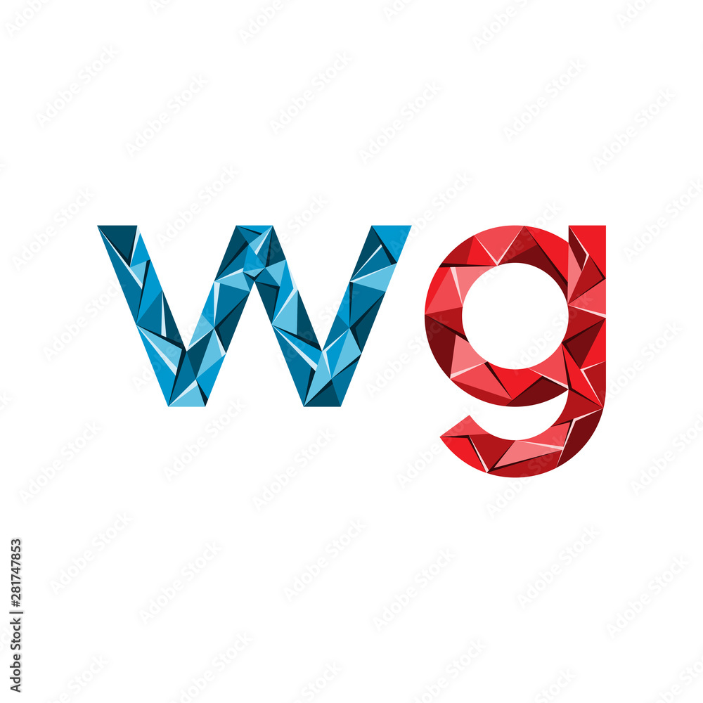 colorful triangle abstract letter initials colorful triangle abstract letter initials