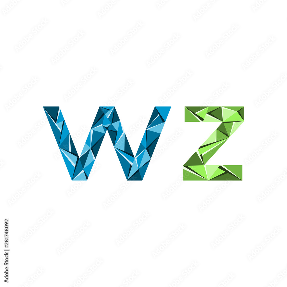 colorful triangle abstract letter initials colorful triangle abstract letter initials
