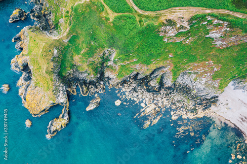 Photography Aerial view Irish coastline Howth, Dublin