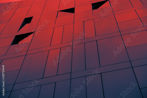 Modern architecture  duo tone background