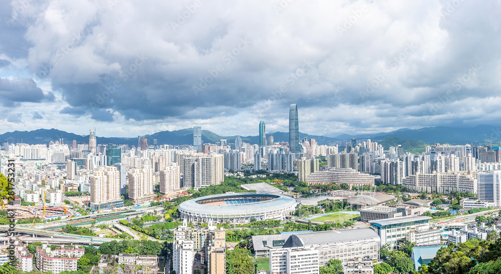 Shenzhen city scenery panorama