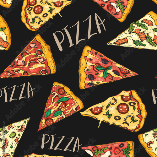 Seamless pattern with slice...