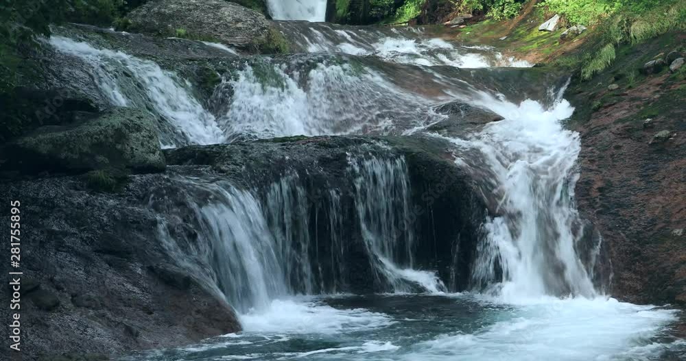 View of waterfall, Chino, Nagano Prefecture, Japan View of waterfall, Chino, Nagano Prefecture, Japan