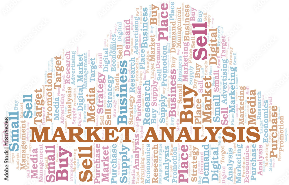 Market Analysis word cloud. Vector made with text only. Market Analysis word cloud. Vector made with text only.