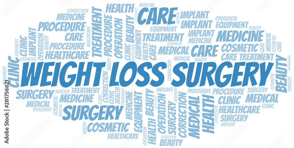 Weight Loss Surgery word cloud vector made with text only. Weight Loss Surgery word cloud vector made with text only.