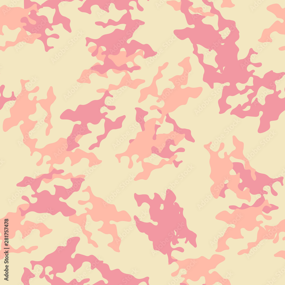 Desert camouflage of various shades of yellow, red and orange colors Desert camouflage of various shades of yellow, red and orange colors
