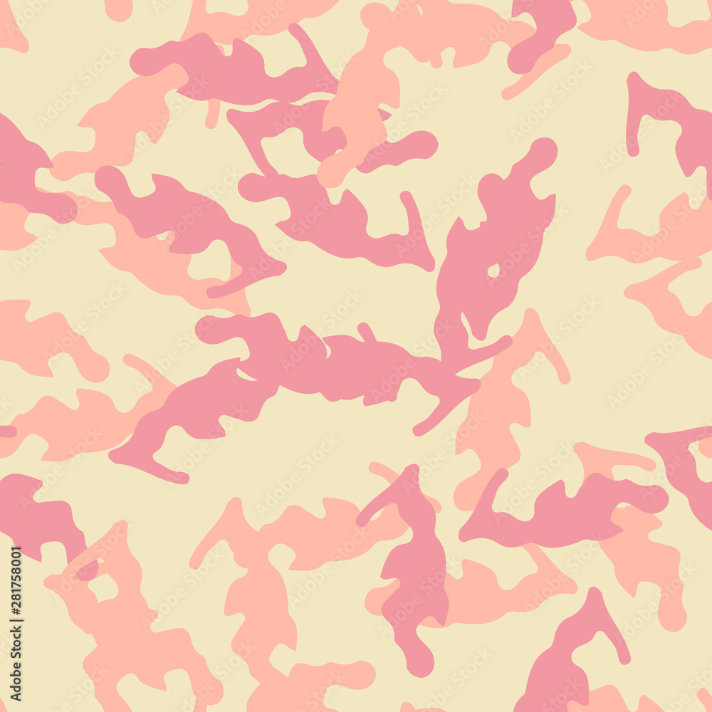 Desert camouflage of various shades of yellow, red and orange colors Desert camouflage of various shades of yellow, red and orange colors