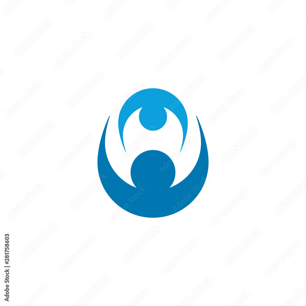 Fun people Healthy Life Logo template vector icon design Fun people Healthy Life Logo template vector icon design