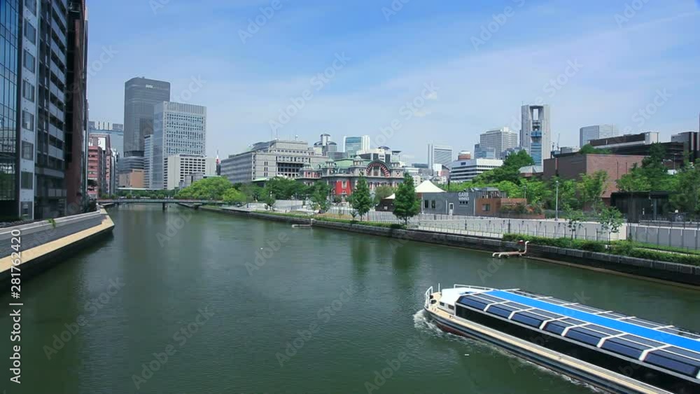 Tosabori River and city of Osaka, Osaka Prefecture, Japan Tosabori River and city of Osaka, Osaka Prefecture, Japan