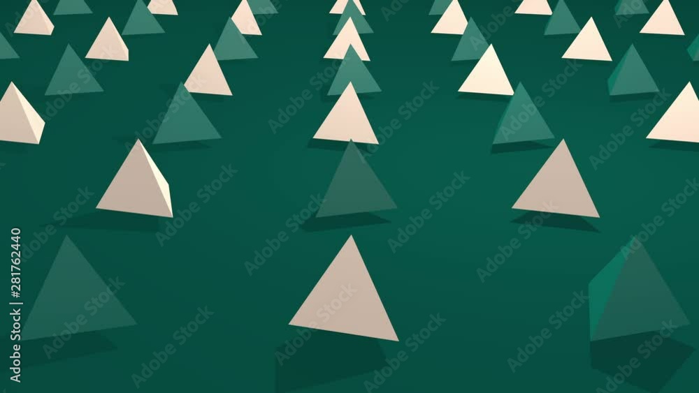 3D Animation Triangles. Rotating Pyramids. Background Animation of Triangles Rotating Close Up. Two Colors Green and Beech 3D Animation Triangles. Rotating Pyramids. Background Animation of Triangles Rotating Close Up. Two Colors Green and Beech