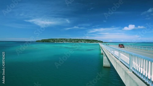 Wallpaper Mural Kouri Island and bridge over sea, Nakijin, Okinawa Prefecture, Japan Torontodigital.ca
