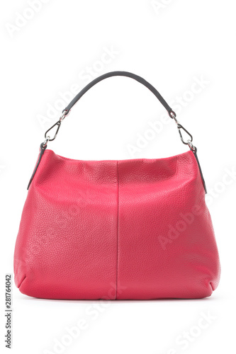 Capacious female purse handbag over a white background © fotofabrika