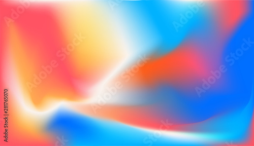 Holographic blue-pink-orange gradient