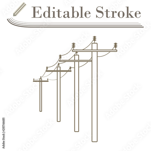 High Voltage Line Icon