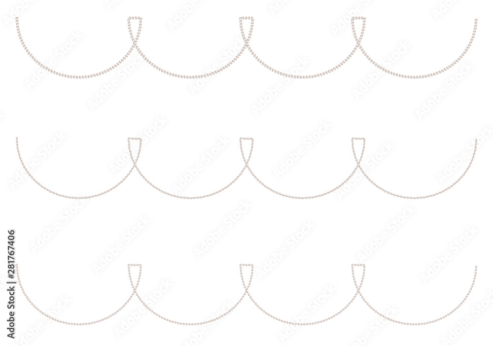 Pearl garlands for gala decoration Pearl garlands for gala decoration