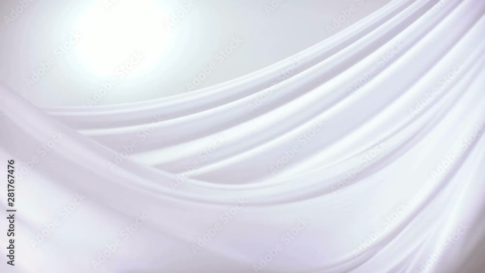 White fabric moving in wind White fabric moving in wind