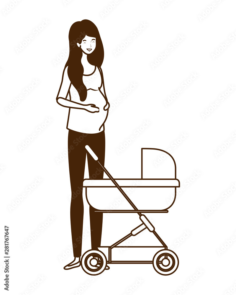 Isolated mother with baby design Isolated mother with baby design