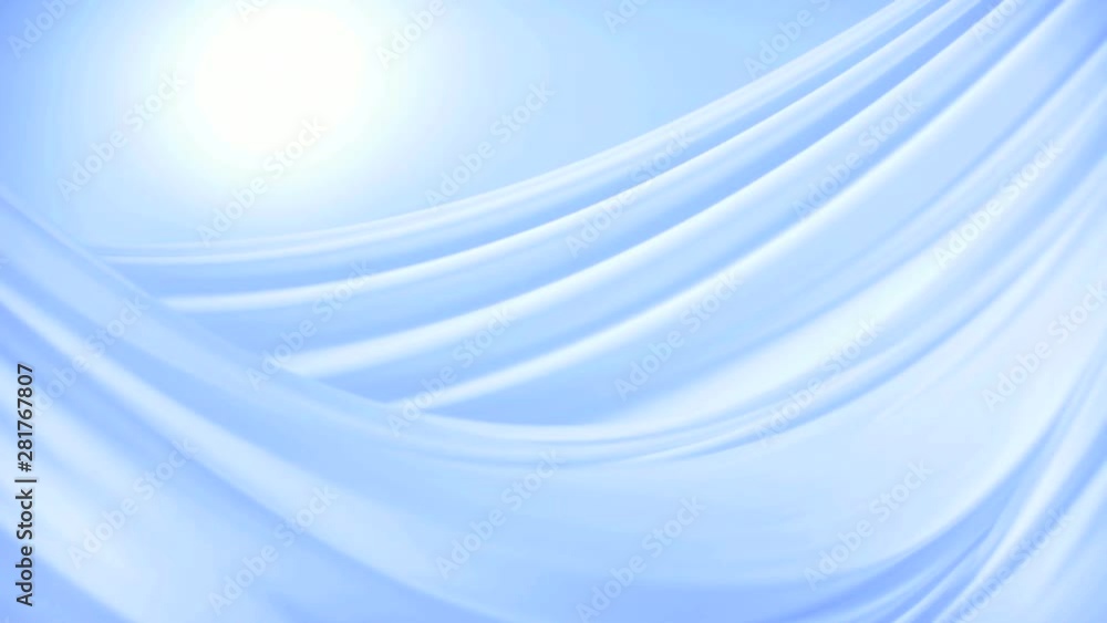 Blue fabric moving in wind Blue fabric moving in wind