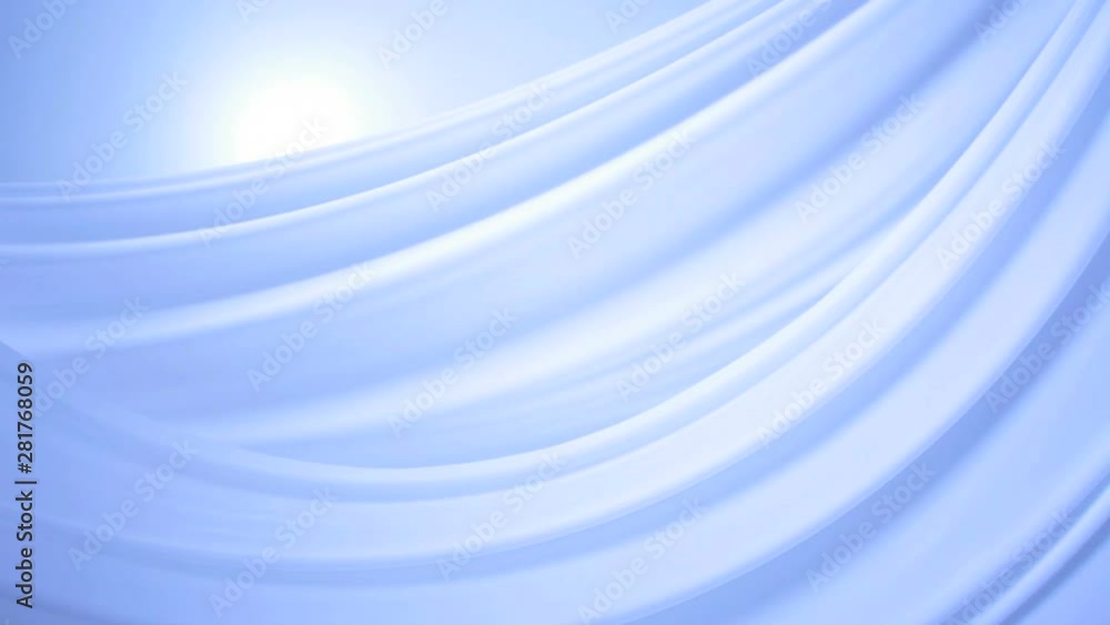Blue fabric moving in wind Blue fabric moving in wind
