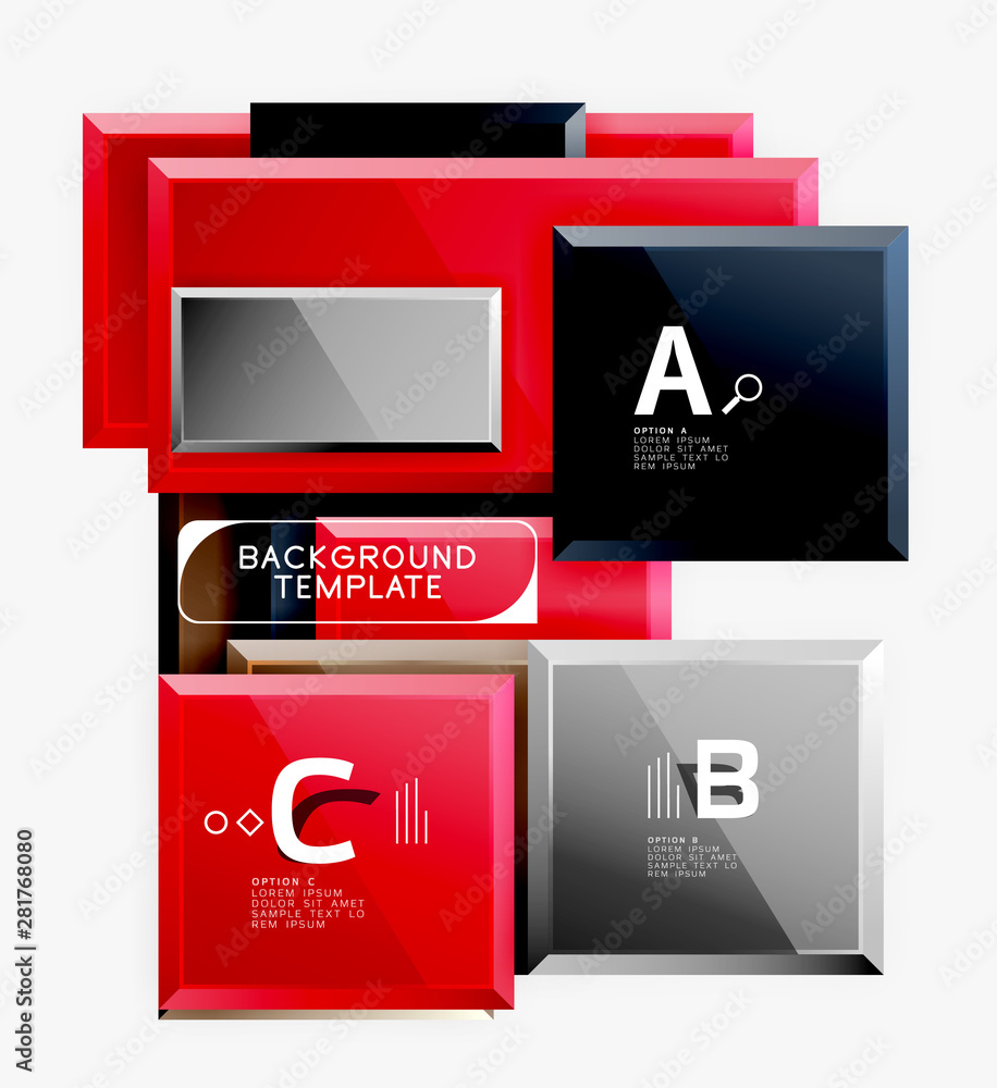 Abstract square composition for background, banner or logo Abstract square composition for background, banner or logo