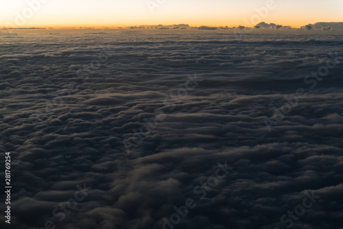 Sky and cloud from plain