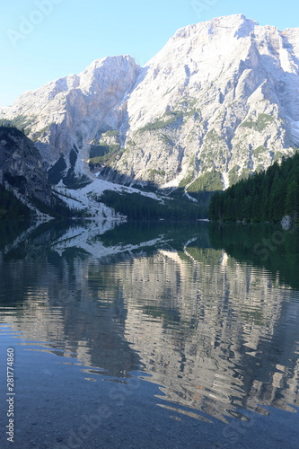Smooth as a mirror Lake Braies Italy