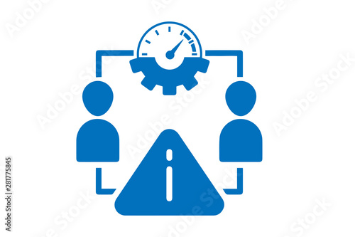 Modern Risk Management icon vector, symbolizing risk management