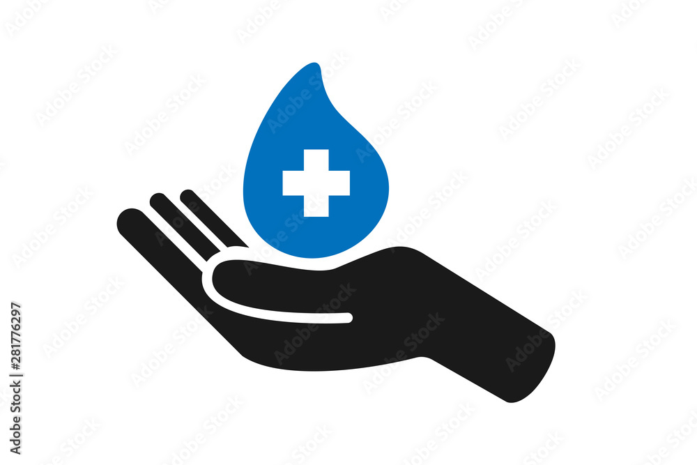 Blood donate icon vector Blood donate icon vector