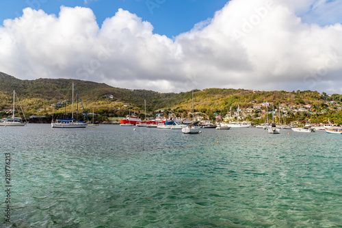 Saint Vincent and the Grenadines, boats in Admiralty Bay, Bequia