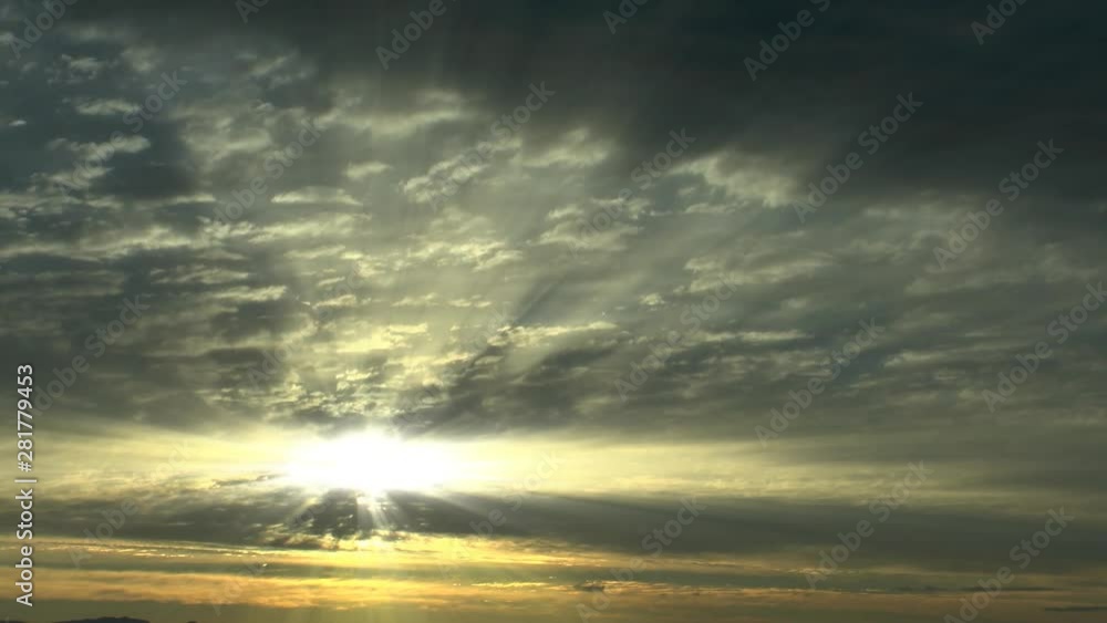 Timelapse of clouds flowing at sunset Timelapse of clouds flowing at sunset
