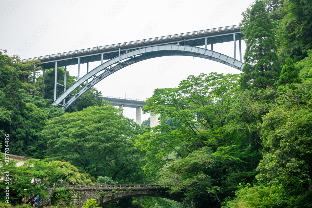 Fototapeta premium 高千穂峡三段橋