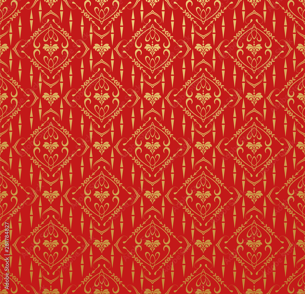 Red background in Chinese Japanese style Red background in Chinese Japanese style