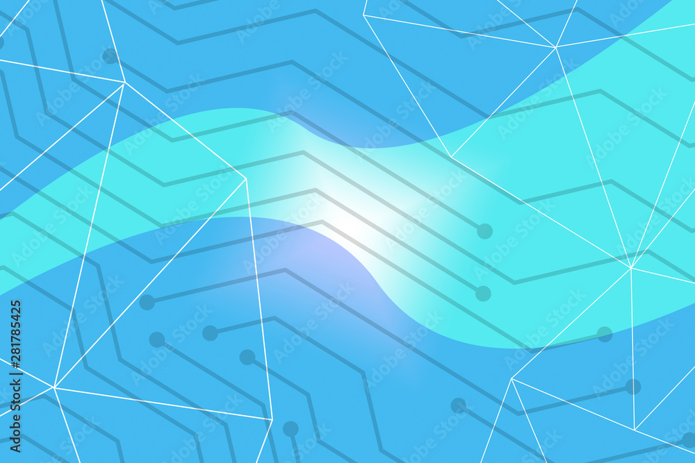 Obraz premium abstract, blue, wave, design, wallpaper, light, illustration, curve, graphic, lines, pattern, texture, digital, line, backgrounds, art, waves, motion, swirl, backdrop, gradient, technology, smooth